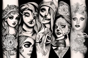 a hot siren tattoo idea