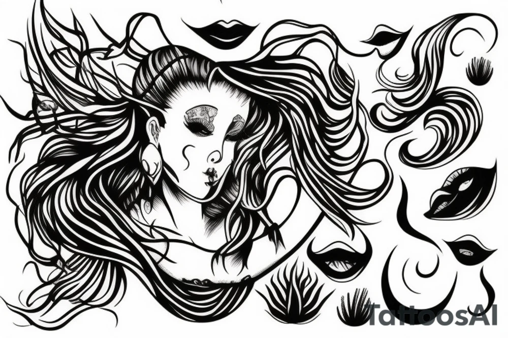 A seductive siren tattoo idea