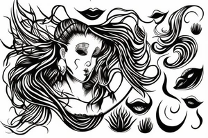 A seductive siren tattoo idea