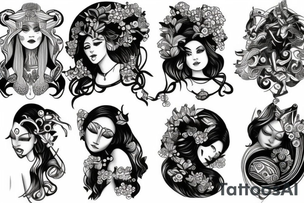 Female God tattoo idea
