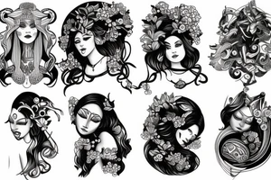 Female God tattoo idea