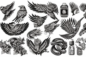 american eagle tattoo idea