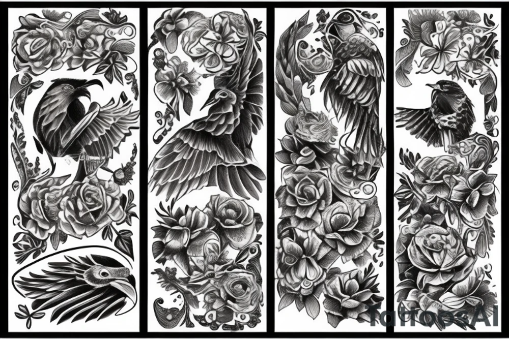 american eagle tattoo idea