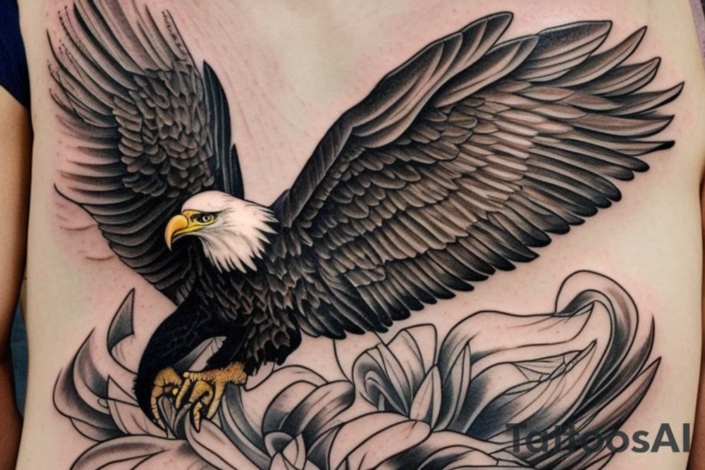 american bald eagle tattoo idea