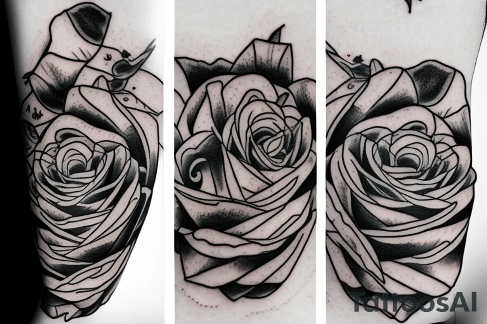 Rose evolution into an alien tattoo idea