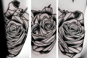 Rose evolution into an alien tattoo idea
