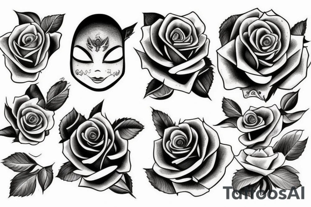 Rose evolution into an alien tattoo idea