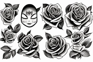 Rose evolution into an alien tattoo idea