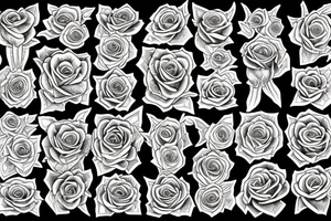 Tiger rose tattoo idea