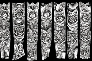 Tiger rose tattoo idea