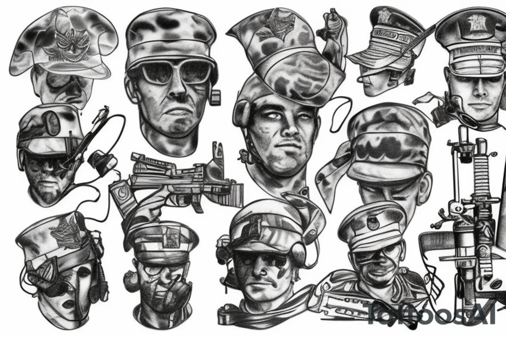 Military tattoo brother tattoo idea