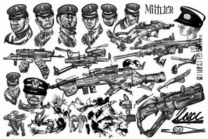 Military tattoo brother tattoo idea
