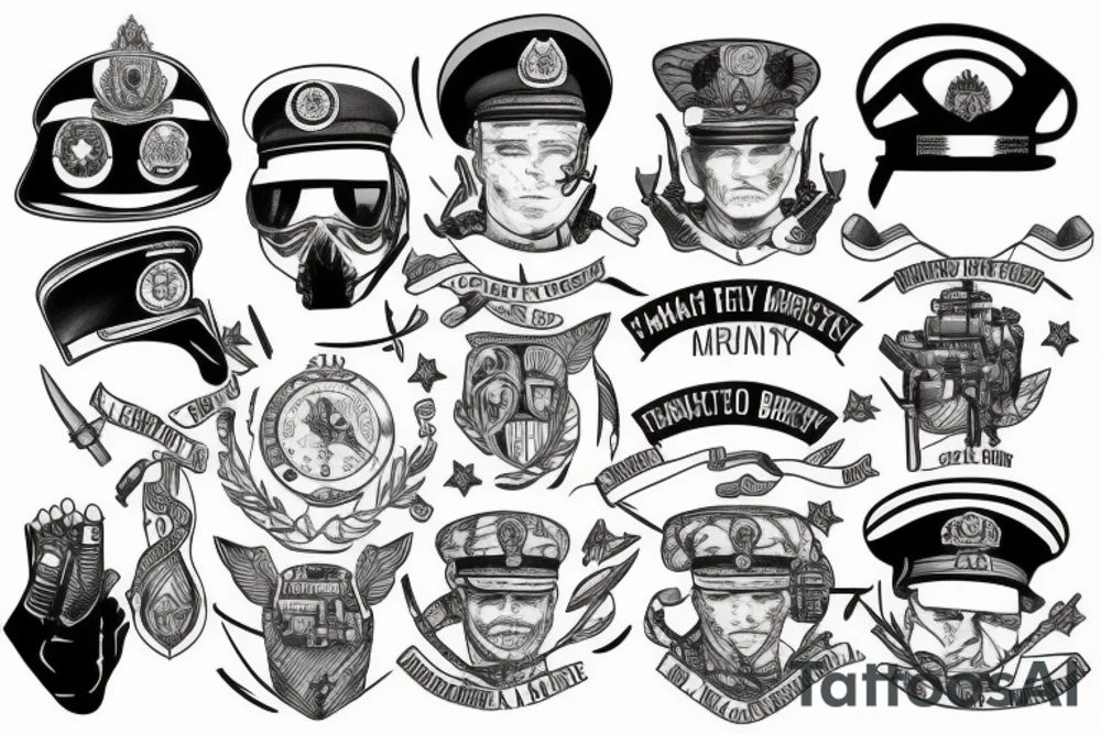 Military brother tattoo idea
