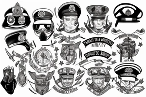 Military brother tattoo idea