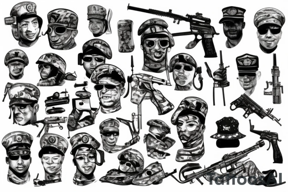 Military brother tattoo idea