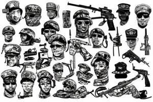 Military brother tattoo idea