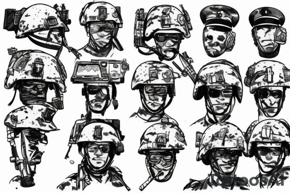 Military brother tattoo idea