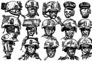 Military brother tattoo idea