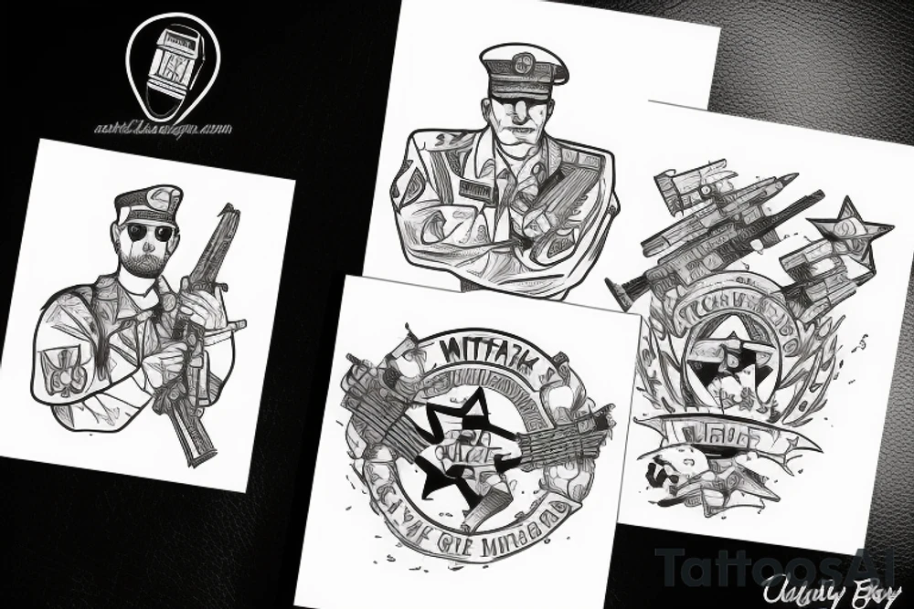 Military brother tattoo idea