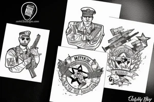 Military brother tattoo idea