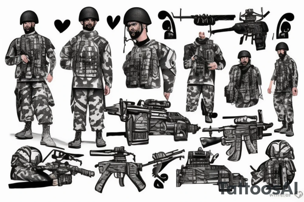 Afghanistan military brother tattoo idea