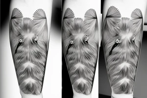Bear palm tattoo idea