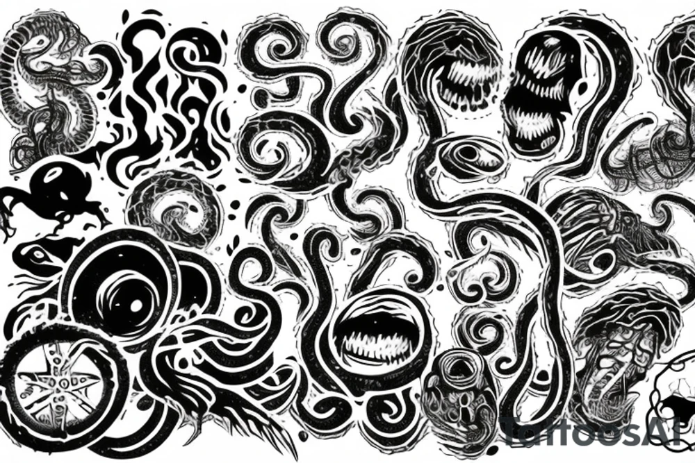 Tentacle Horror tattoo idea