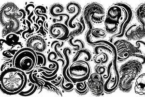 Tentacle Horror tattoo idea