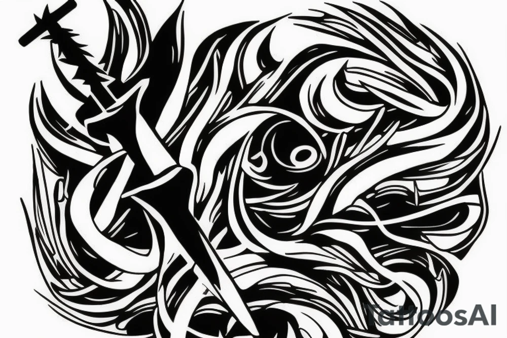 Three swords tattoo idea
