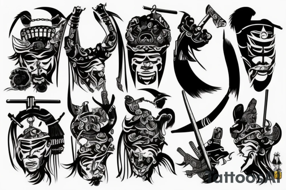 Samurai tattoo idea