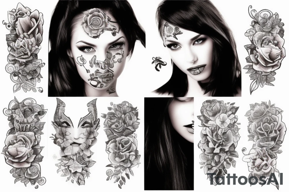 Beautiful girl in Los Angeles tattoo idea