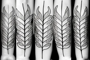 Paw integrated witty lucky charm leaf tattoo idea