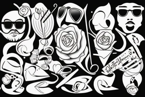 Sunglasses tattoo idea