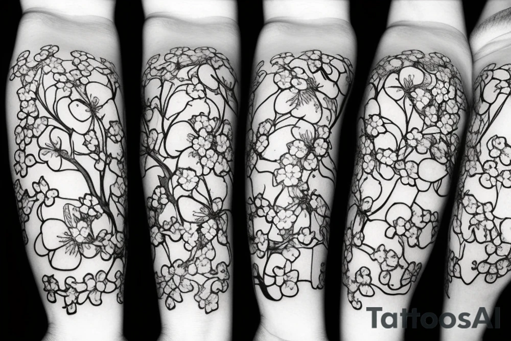 cherry blossom tattoo idea