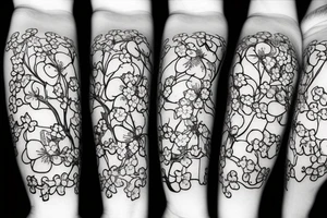 cherry blossom tattoo idea