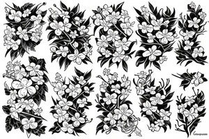 cherry blossom tattoo idea