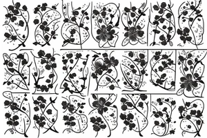 cherry blossom maculine tattoo idea