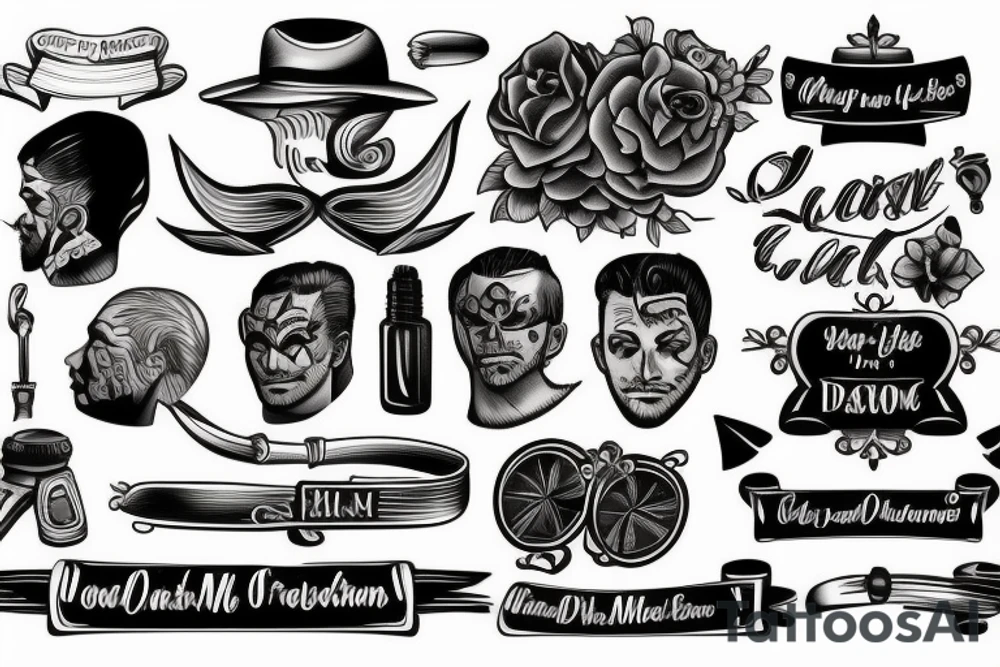 classic men tattoo idea
