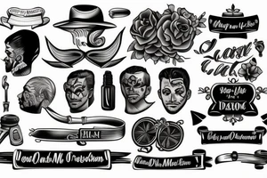 classic men tattoo idea