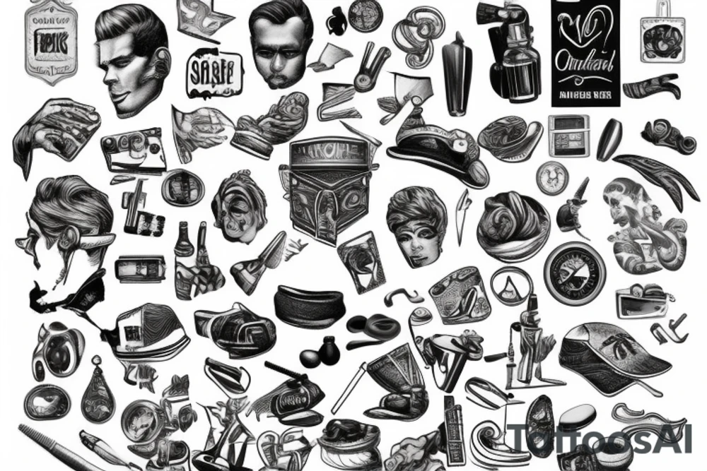 classic men tattoo idea