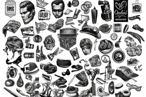 classic men tattoo idea