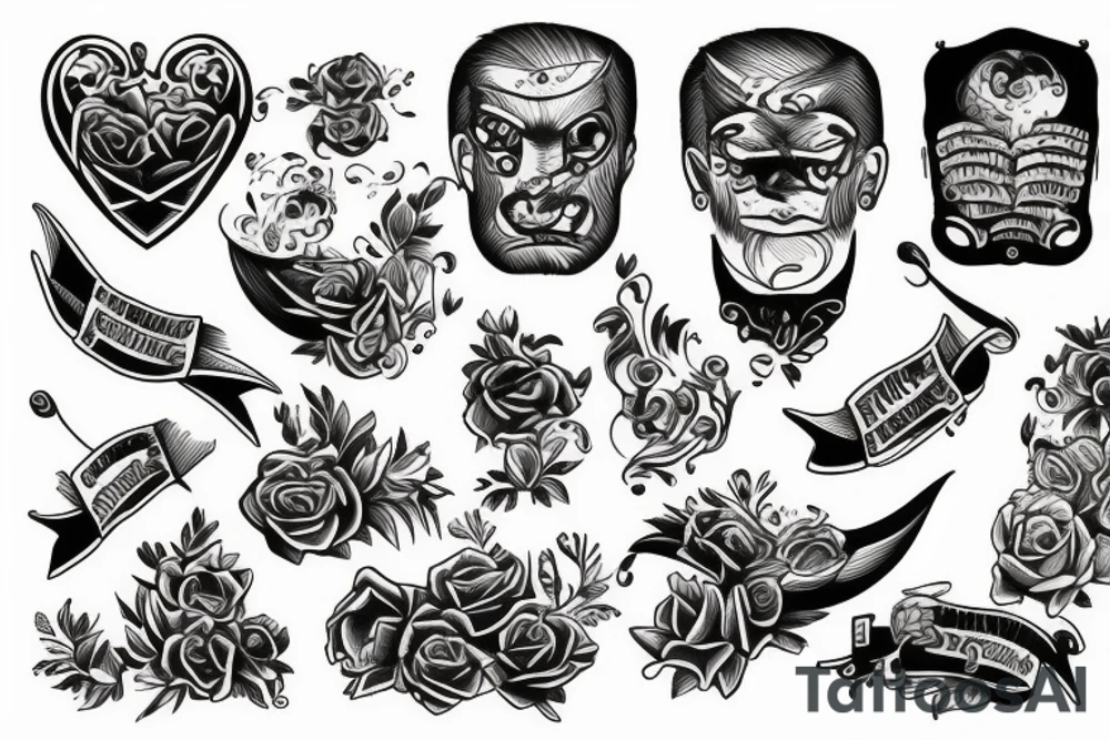 classic men tattoo idea
