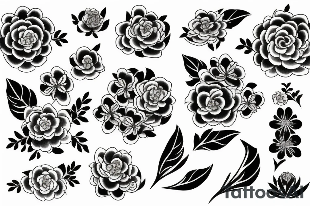 The time when flowers bloom tattoo idea