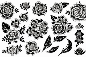 The time when flowers bloom tattoo idea