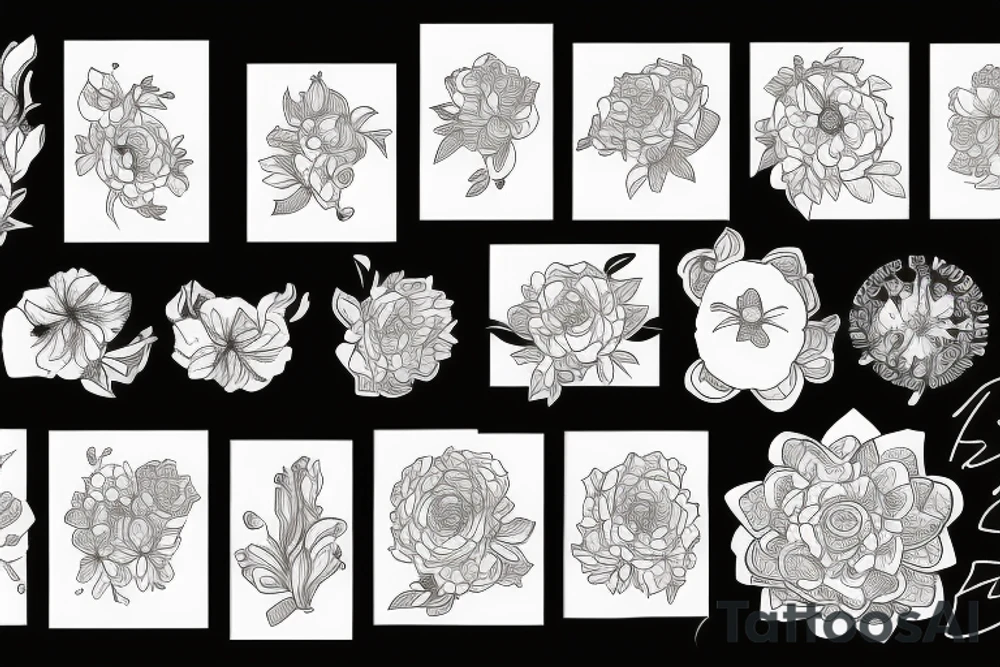 The time when flowers bloom tattoo idea