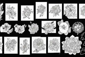 The time when flowers bloom tattoo idea