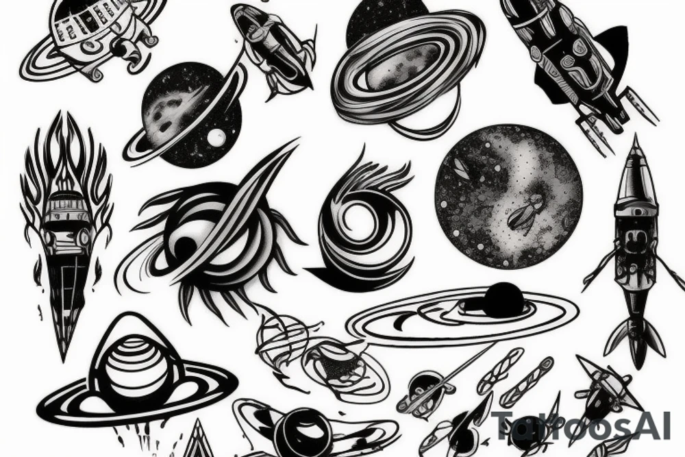 Space memory tattoo tattoo idea