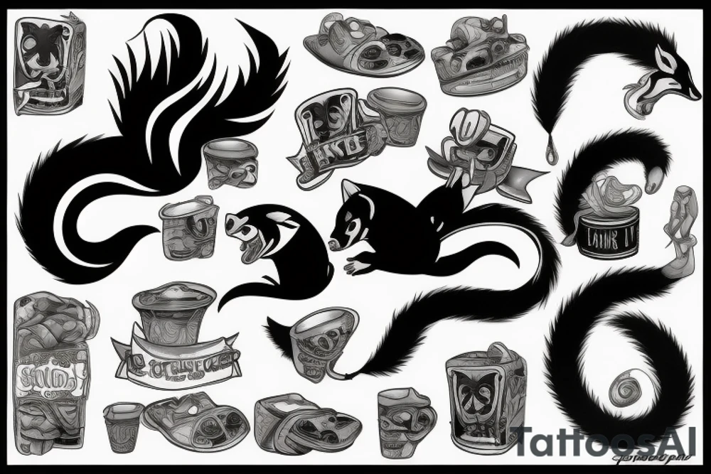 skunk tattoo idea