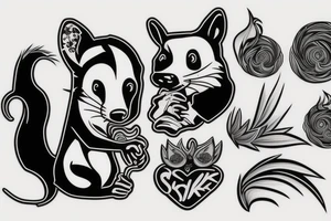 skunk tattoo idea