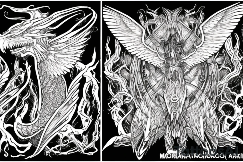 kralkatorrik mordremoth jormag soo-won primordus Zhaitan tattoo idea